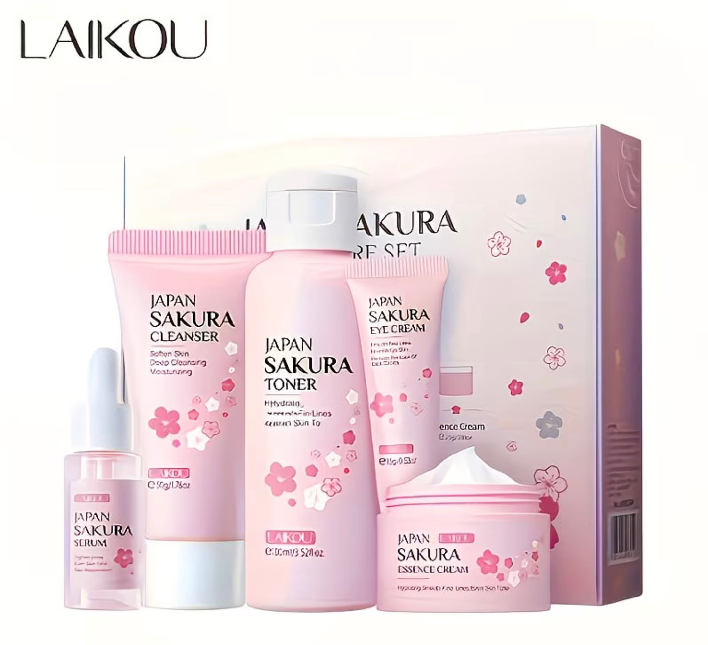 Japanese Sakura 5-Piece Hydrating Skincare Set