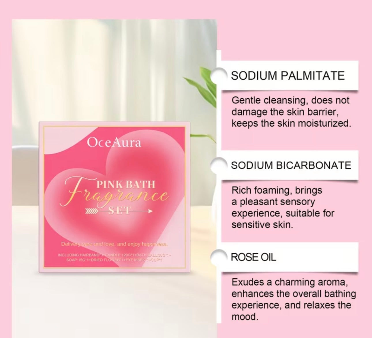 Pink Self-Care Spa Gift Set