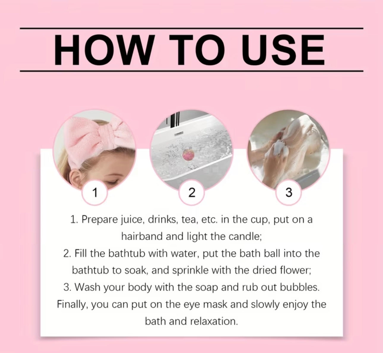 Pink Self-Care Spa Gift Set