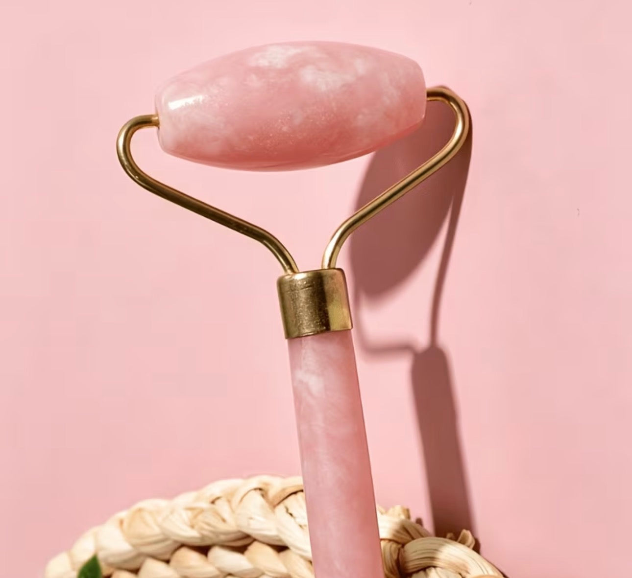 Rose Quartz Facial Roller & Gua Sha Set