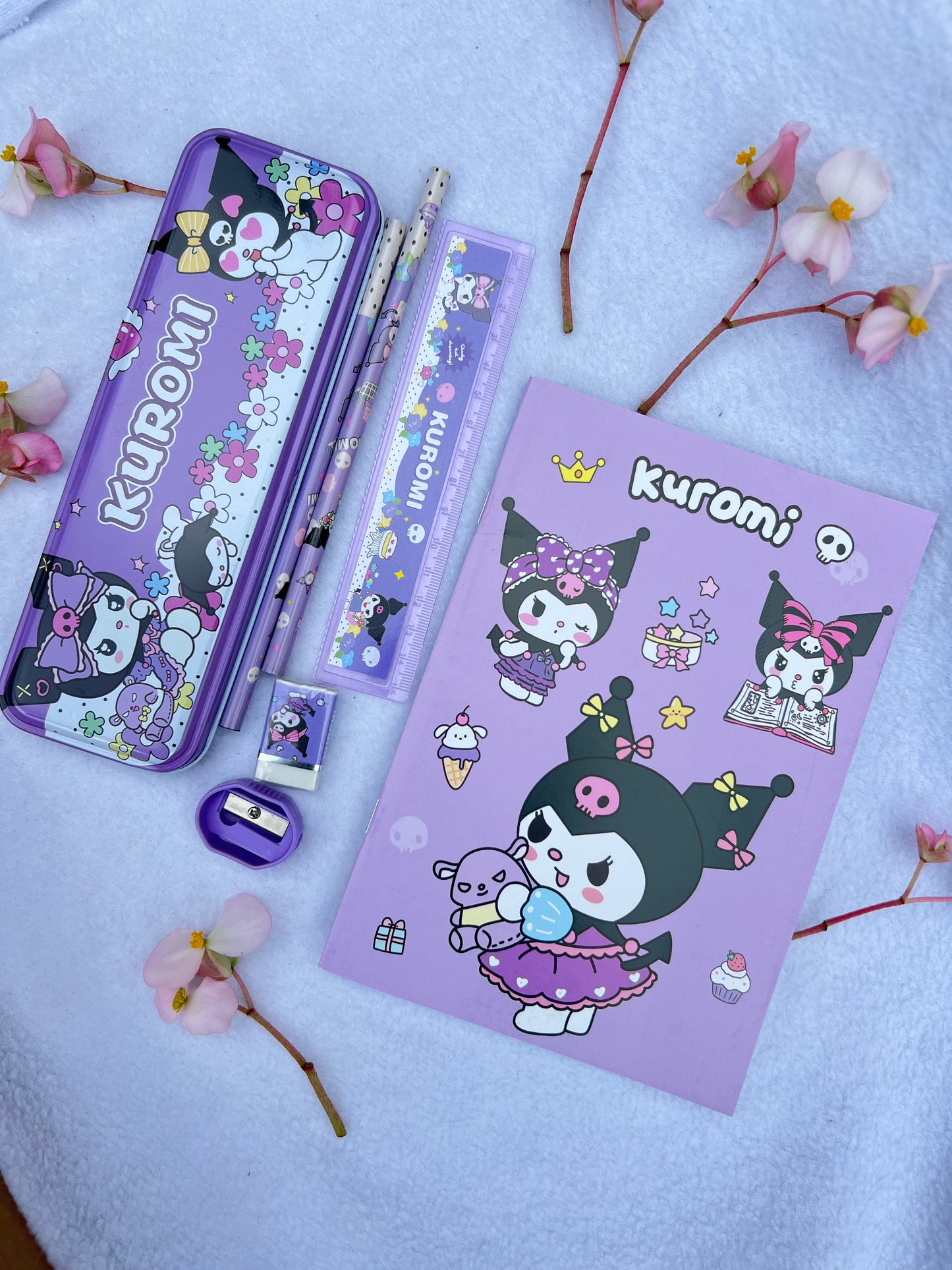 Stationery Set( Kuromi, Cinnamaroll, My Melody)